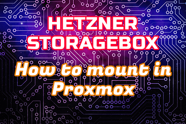 hetzner storage box how to mount storage in proxmox