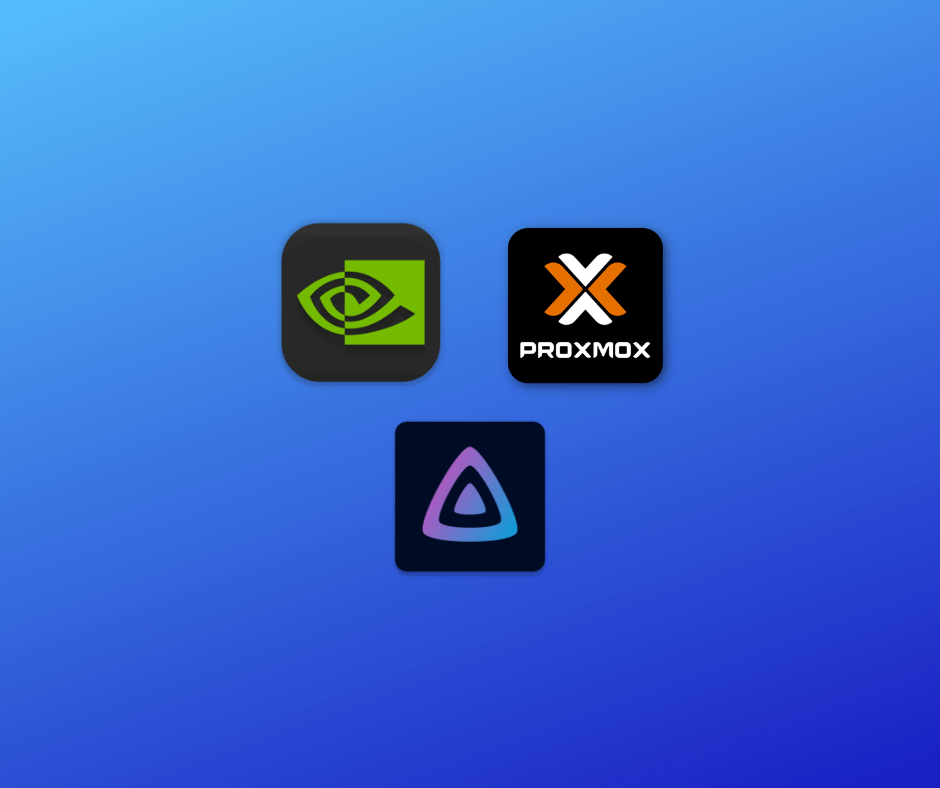 proxmox, nvidia, jellyfin logos